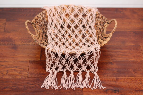 Boho style blush newborn fring layer, RTS!