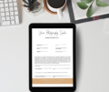 Photography Model Release Form Canva Template